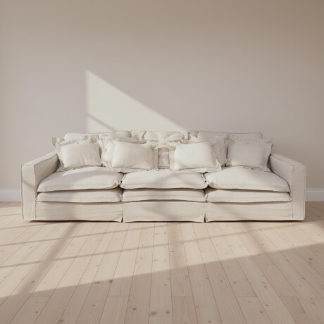 SOFÁ 4 CUERPOS TELA-PREMIUM NATURAL-BEIGE SALOTTO XL NATURAL