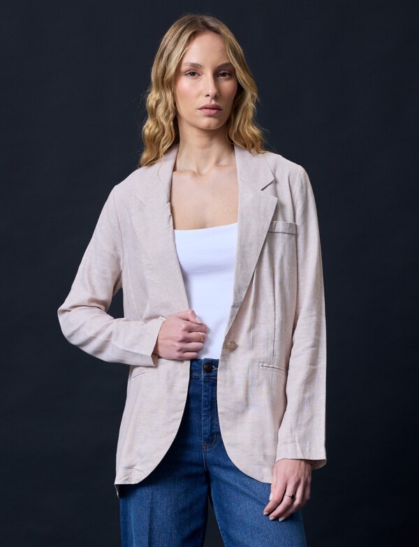 Blazer Lino BEIGE