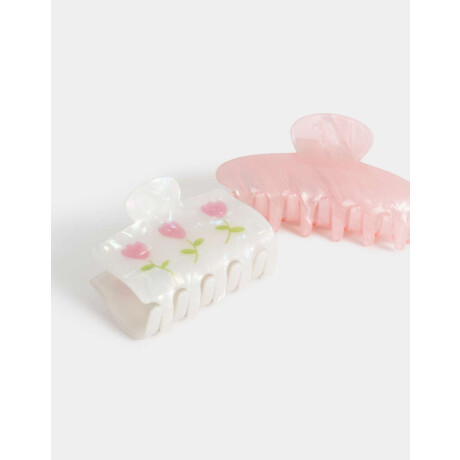 Set De Broches Combinacion Bicolor