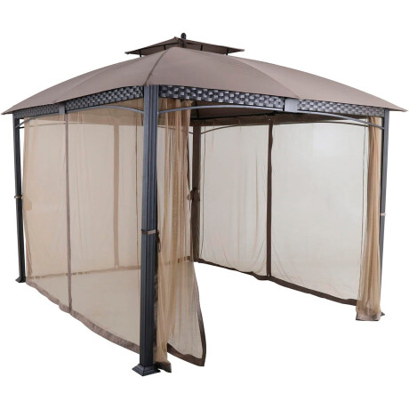 Gazebo de Aluminio con mosquitero 3.4m x 2.75m x 2.8m Gazebo de Aluminio con mosquitero 3.4m x 2.75m x 2.8m