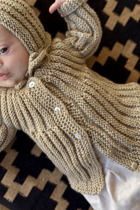 Saco New Born Beige