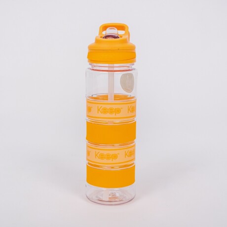 Botella Con Sorbito Plastica Keep 750ml Reutilizable Naranja