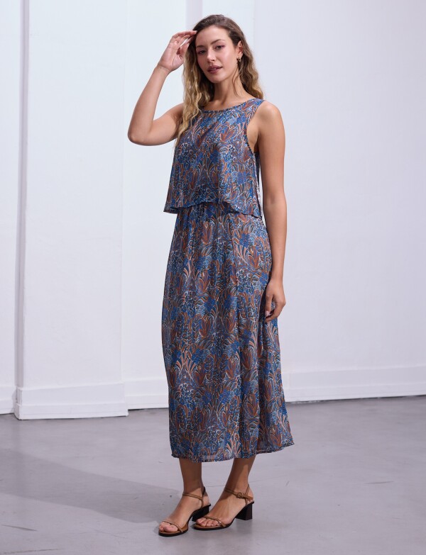 Vestido Maxi AZUL/MULTI