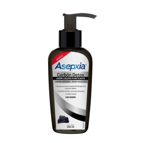 Asepxia Jabón Carbón Detox Uso Diario 200ml – Limpieza y Control de Grasa Asepxia Jabón Carbón Detox Uso Diario 200ml – Limpieza y Control de Grasa