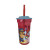 Vaso Plástico Alto con Pajita Paw Patrol 460 ml ROJO