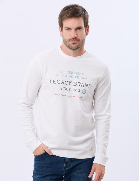 REMERA ESTAMPADA DE ALGODÓN Blanco