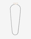 Collares Largos Color Collar Largo Beads Facetados - Negro