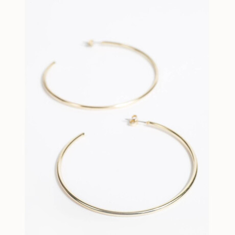 Argollas De Metal Dorado