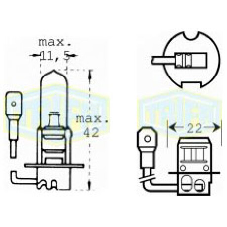 LAMPARA - HALOGENA 12V 55W H3 =453HW TRIFA LAMPARA - HALOGENA 12V 55W H3 =453HW TRIFA