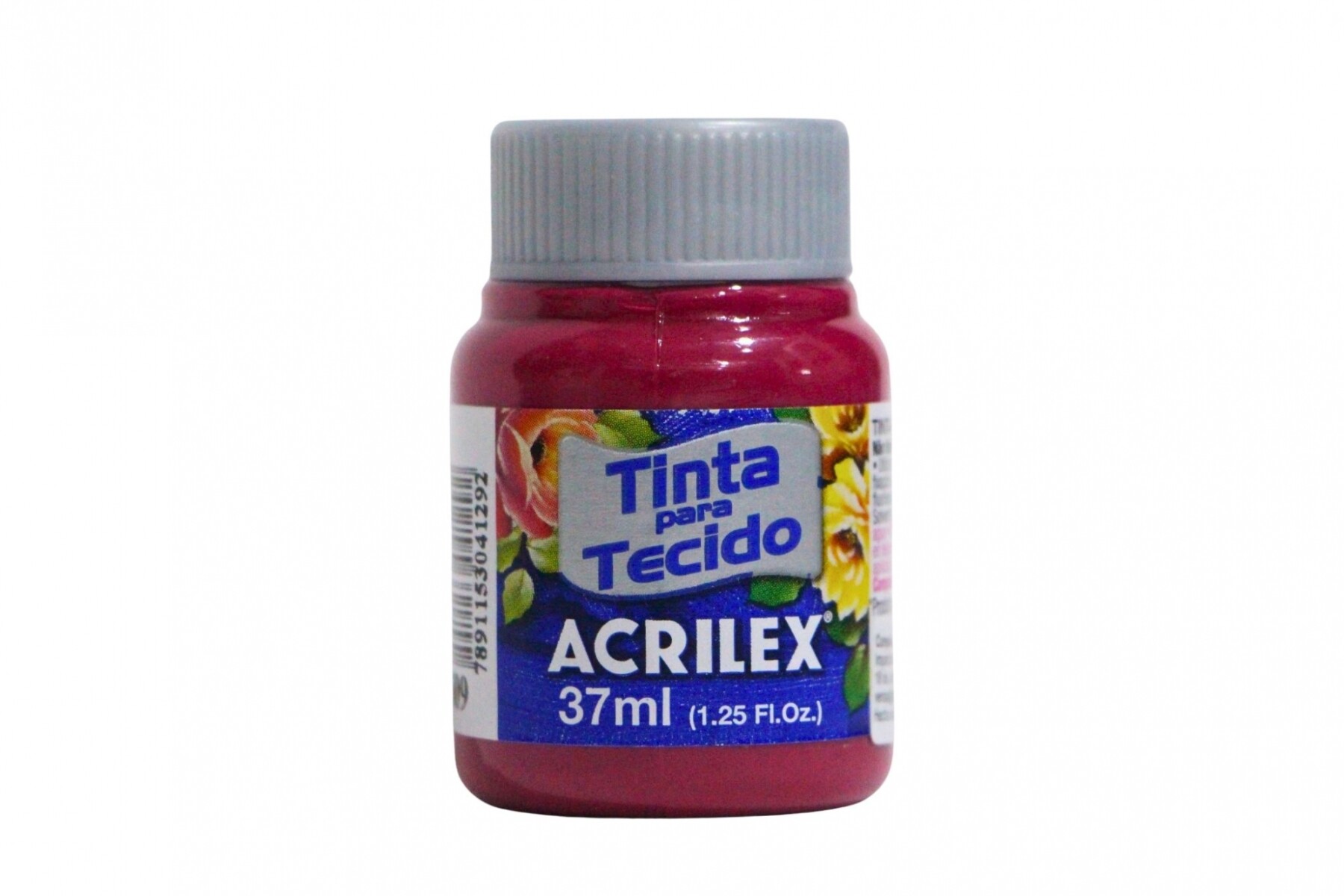 PINTURA PARA TELA 37 ML ACRILEX COLOR ROJO CARMIN 509 