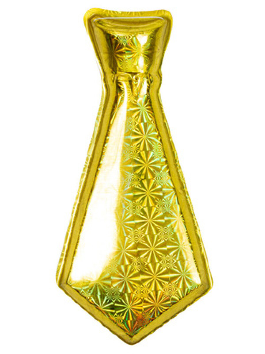 Corbata Holográfica - Dorado 