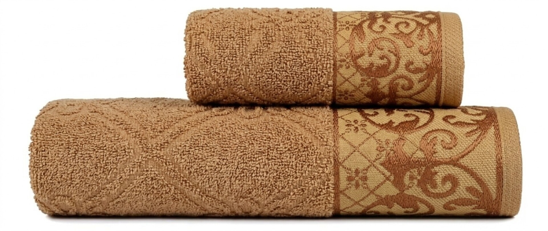 Juego De Toallas Baño Y Rostro Imperial 80x1,40 50x80 Cm - Pecan 