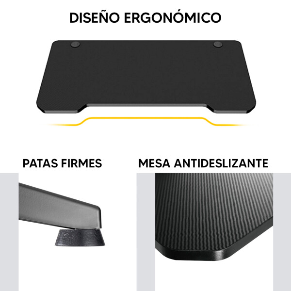 Escritorio Gamer Con Luces Rgb Brateck Gmd03-1 ESCRITORIO GAMER RGB BRATECK