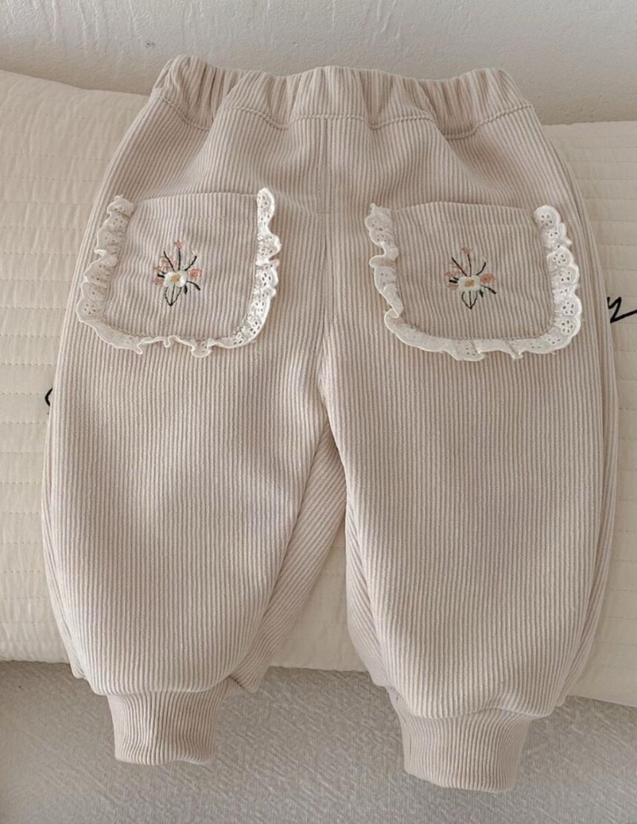 Pantalon Pana Con Puño 