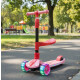 Monopatín Infantil3 Ruedas Para Niños Con Luces y Sonido Rosa