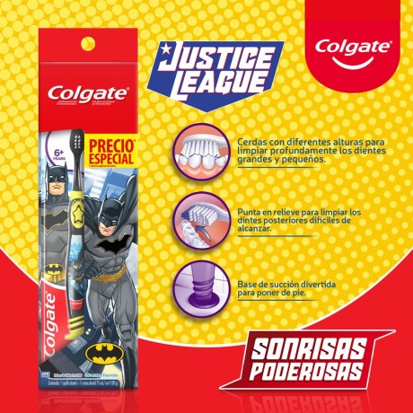 Cepillo De Dientes Colgate Smiles Batman/Wonder Women 2 U Cepillo De Dientes Colgate Smiles Batman/Wonder Women 2 U