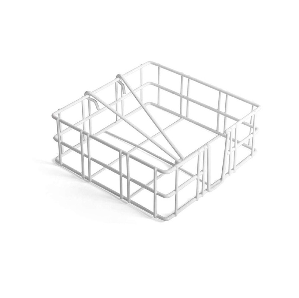 Servilletero de Metal Plastificado Blanco – Modelo 27640-W 