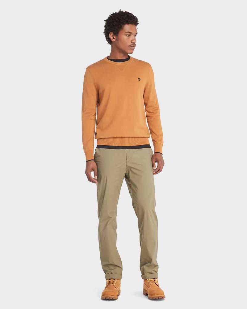 Poleron Cotton Crew Neck Hombre 3889