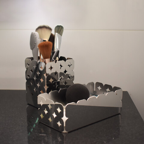 Organizador rectangular en acero inoxidable, modelo LUCE -TRAMONTINA TF0003