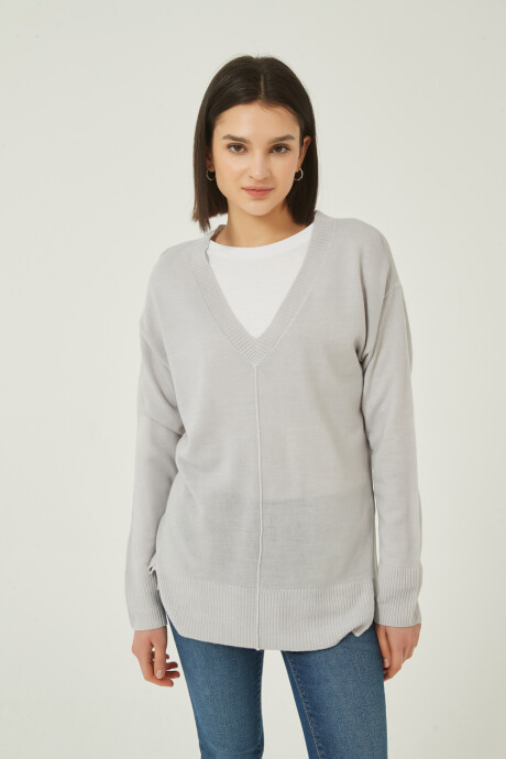 Sweater Fitty Gris Melange