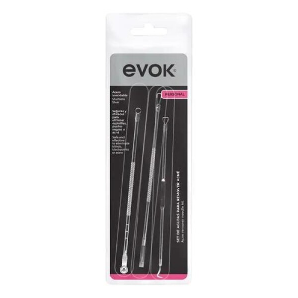 Set de Agujas Extractoras para Acné 3 Piezas - Evok Set de Agujas Extractoras para Acné 3 Piezas - Evok