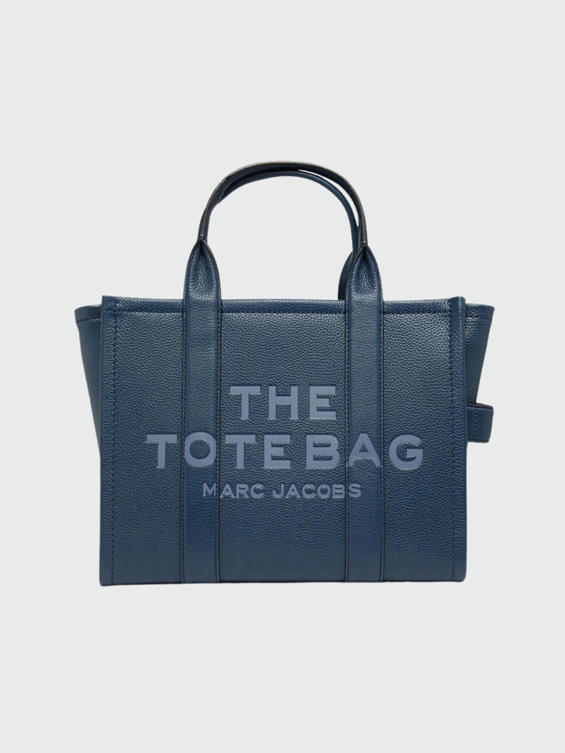 MARC JACOBS - THE LEATHER MEDIUM TOTE BAG Azul