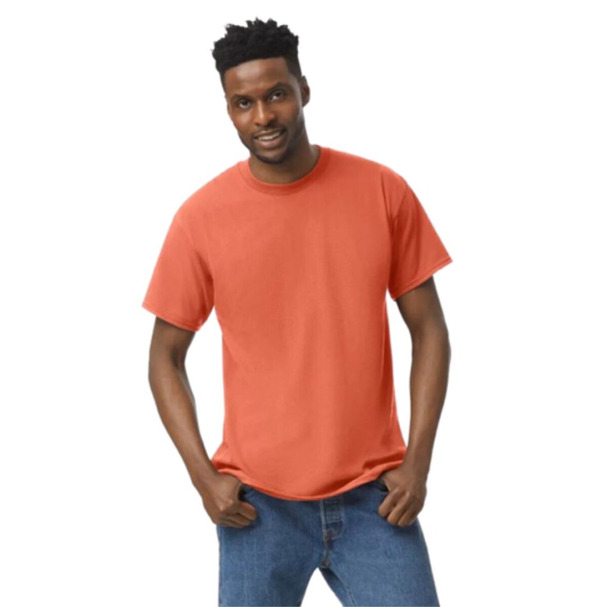 Camiseta Básica Hombre - Coral 