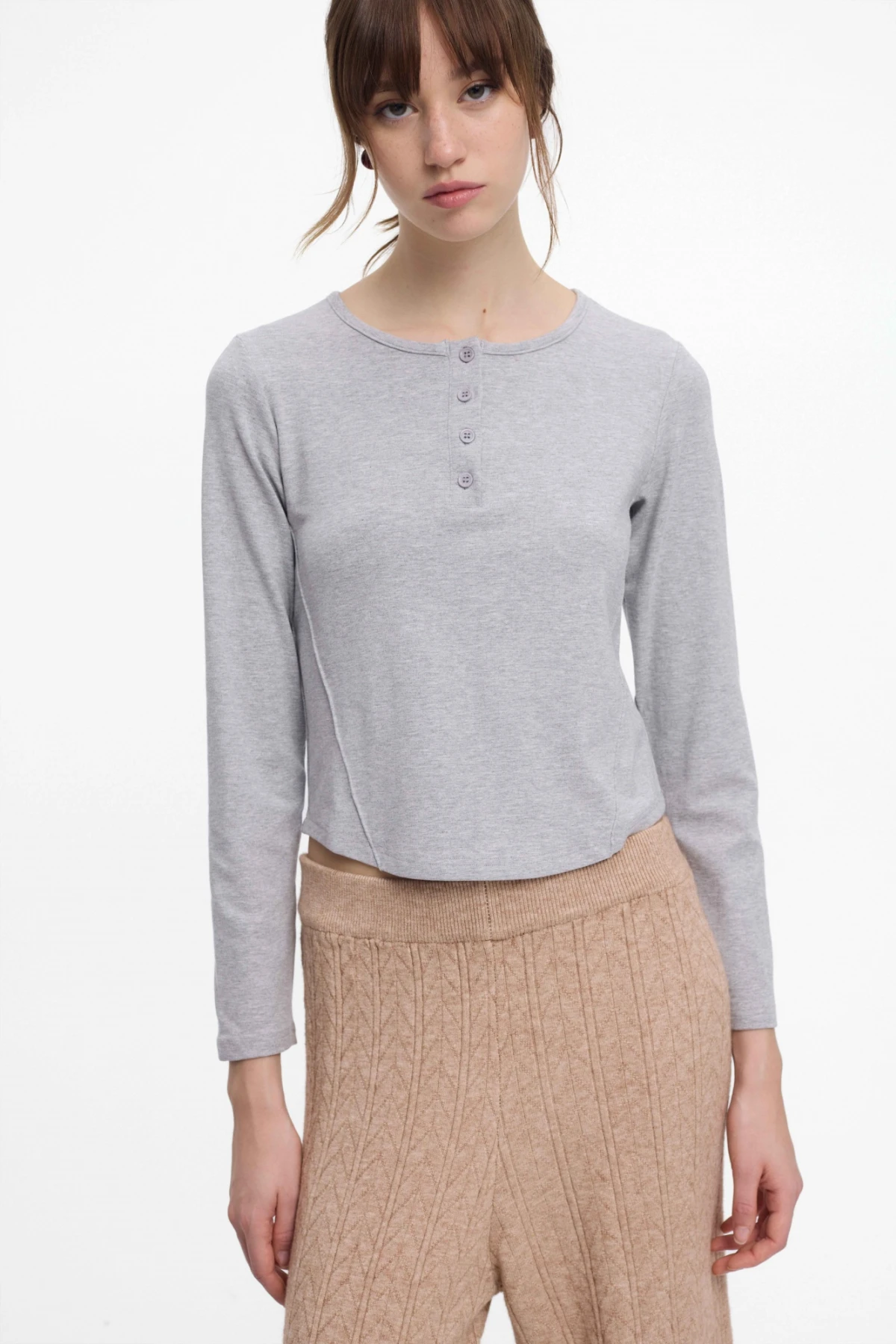 Remera Claus Gris Melange