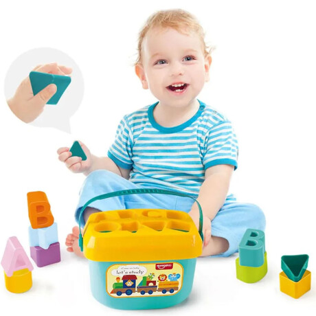 Juego de Encastre Formas/Letras para Bebés +18M Plástico Multicolor