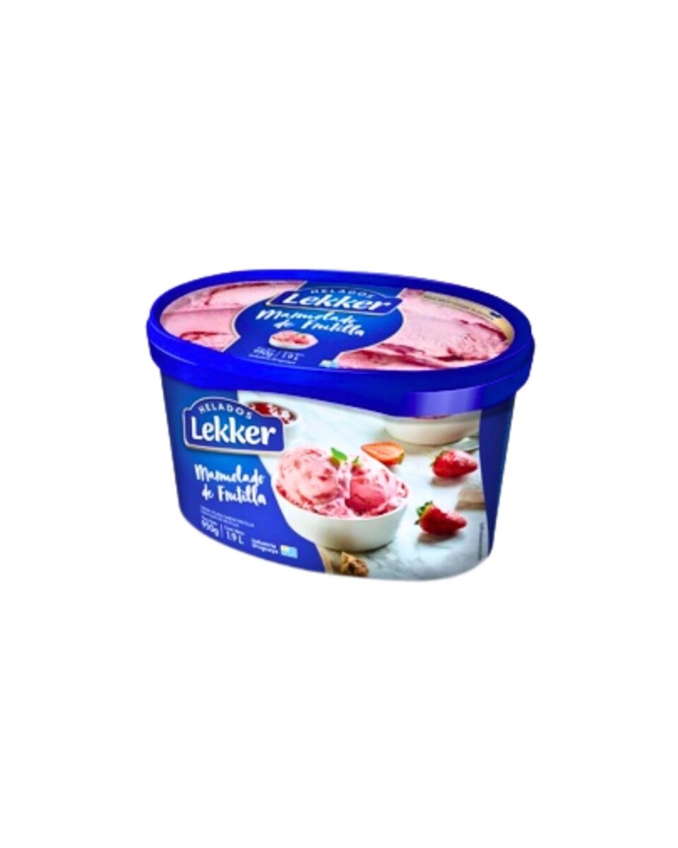 HELADO LEKKER 1.9LT MARMOLADO DE FRUTILLA 
