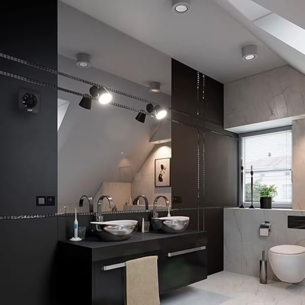 Extractor de baño UC-10 std Black (100mm) Extractor De Baño Uc-10 Std Black (100mm)