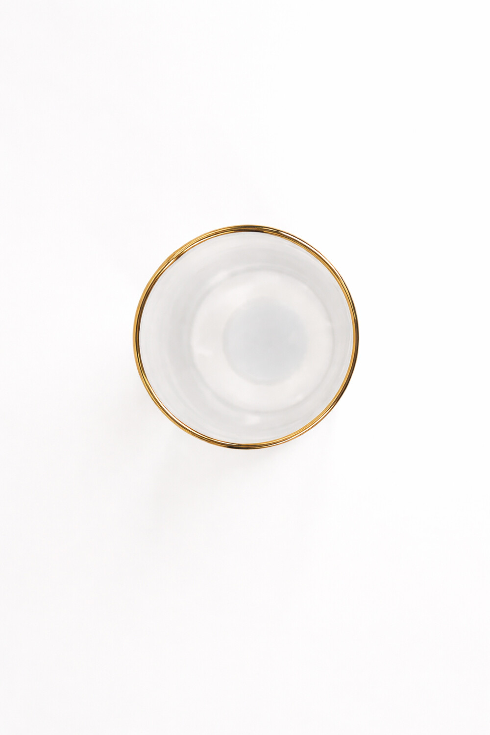 Florero Rosin Borde Dorado Color Unico