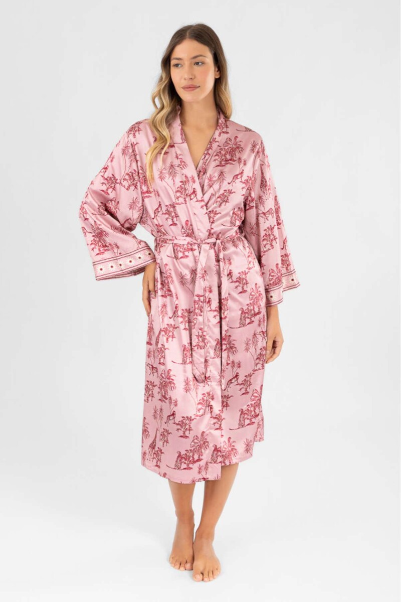 Animal jouy robe - Rosado 