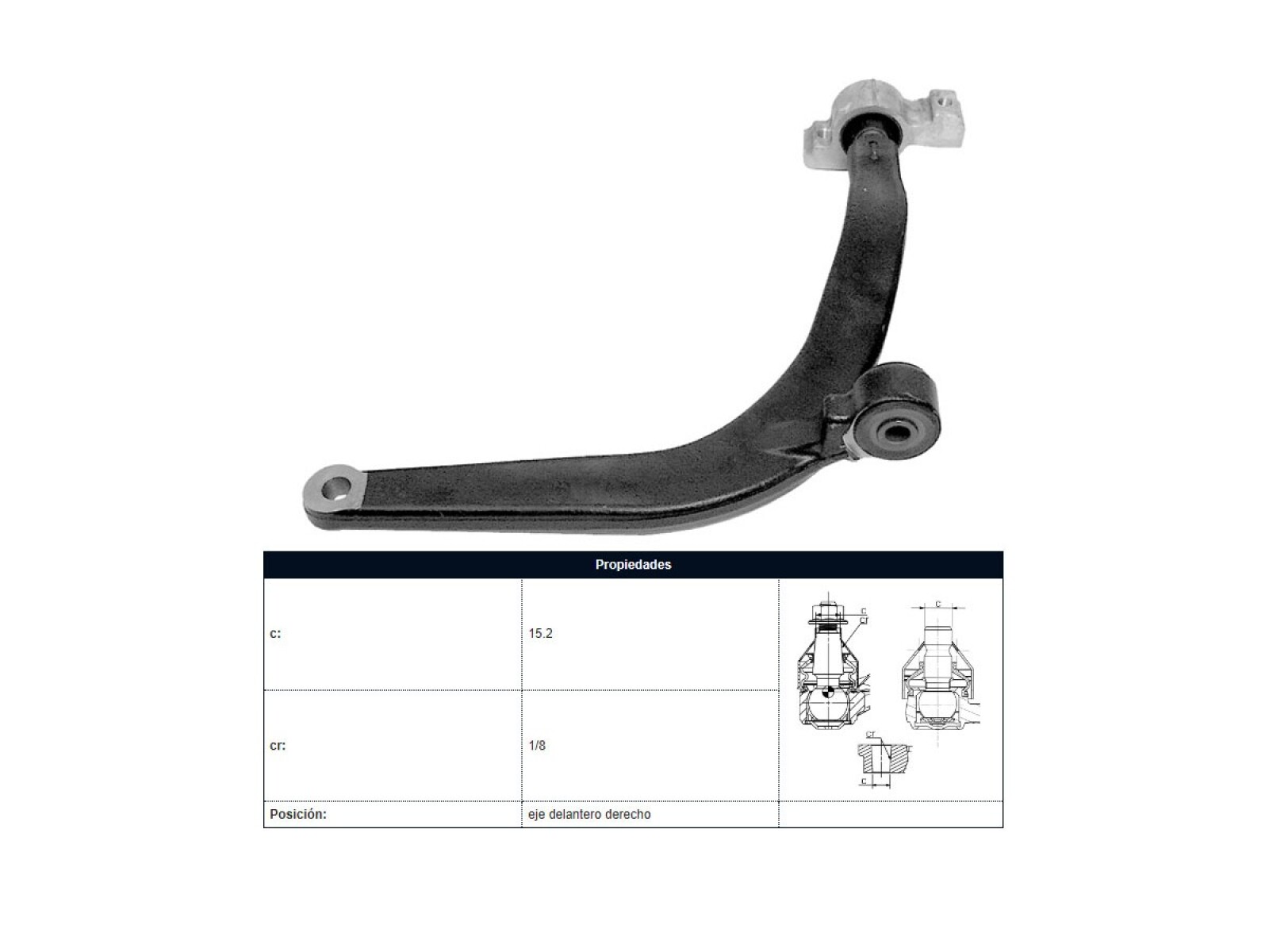 Parilla De Suspension Delantera Peug 406 95-25 Der 