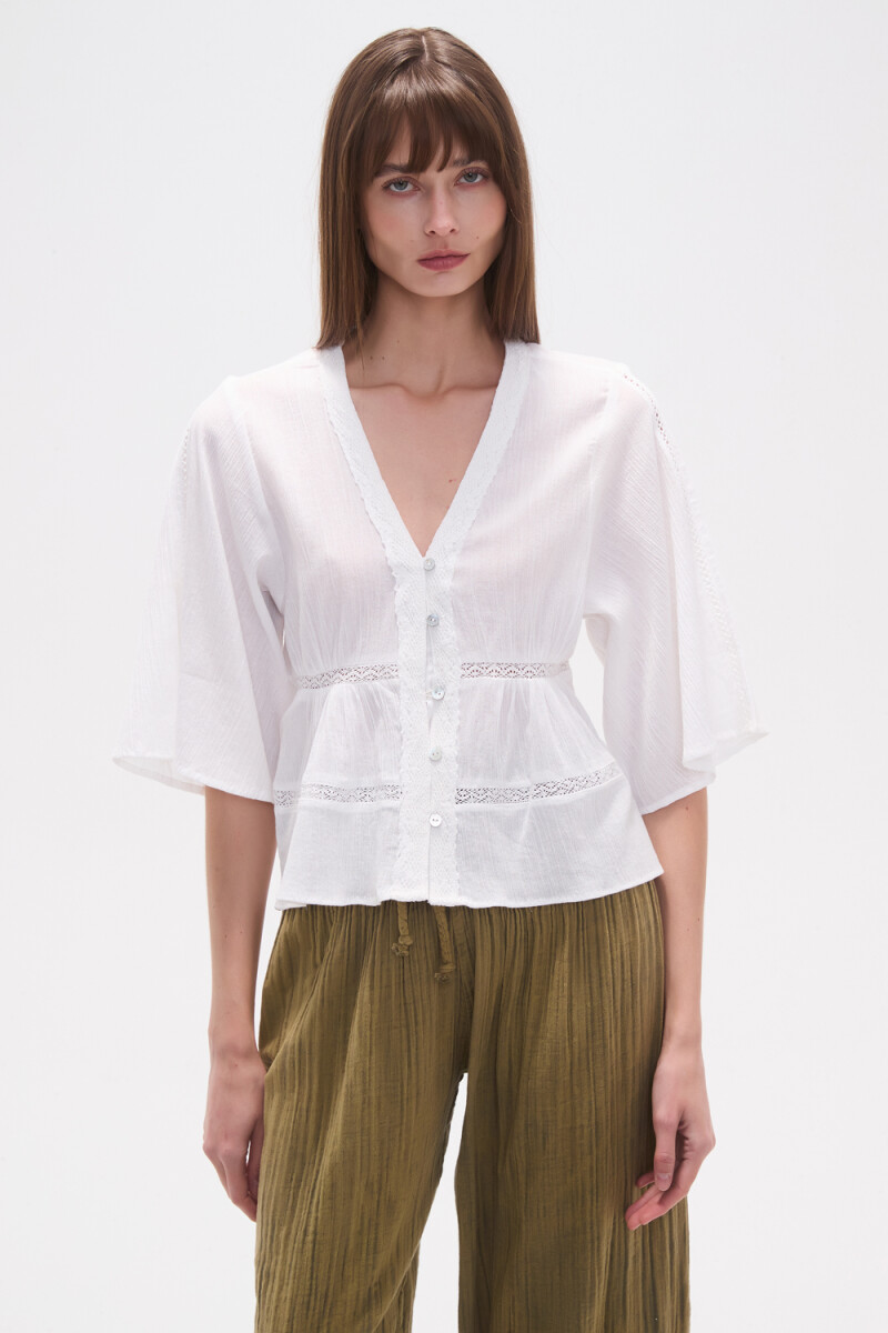 Camisa Avely - Marfil / Off White 