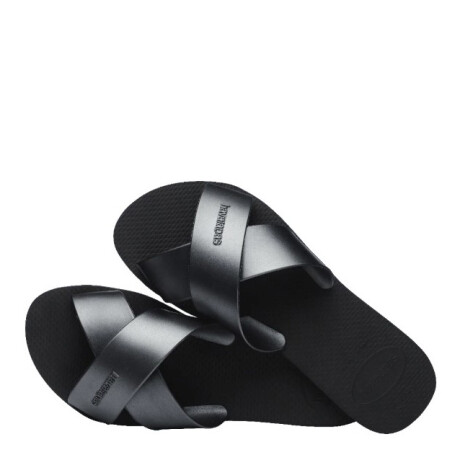 Sandalias Havaianas Aqua Metallic Femenino Negro