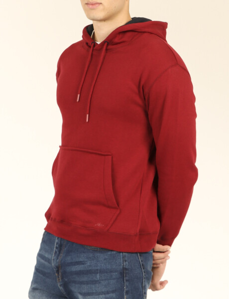Sweater Canguro Harry Rojo Oscuro