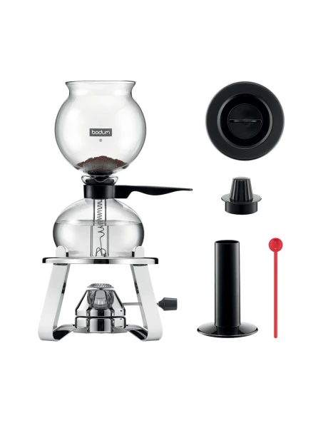 CAFETERA 1LT 8 TAZAS PEBO VACUUM C QUEMADOR AC/ NEGRO CAFETERA 1LT 8 TAZAS PEBO VACUUM C QUEMADOR AC/ NEGRO