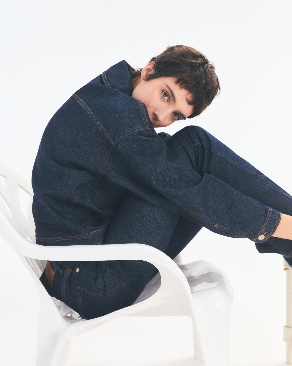 Campera Boxy Azul