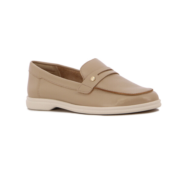 Mocasines Mujer Comfortflex Suela Baja Almendra