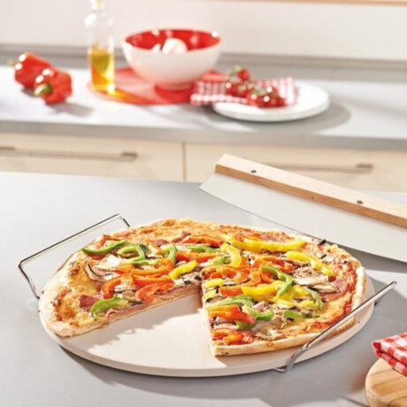 Piedra para Pizza Redonda con Soporte 33 cm Ibili Piedra para Pizza Redonda con Soporte 33 cm Ibili