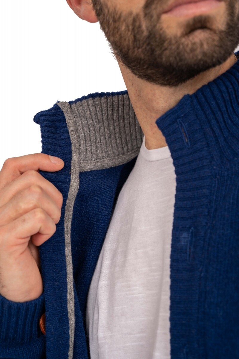 CARDIGAN C BOTONES AZUL FRANCIA