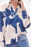CAMISA CASANDRA ESTAMPADO FLORES AZULES