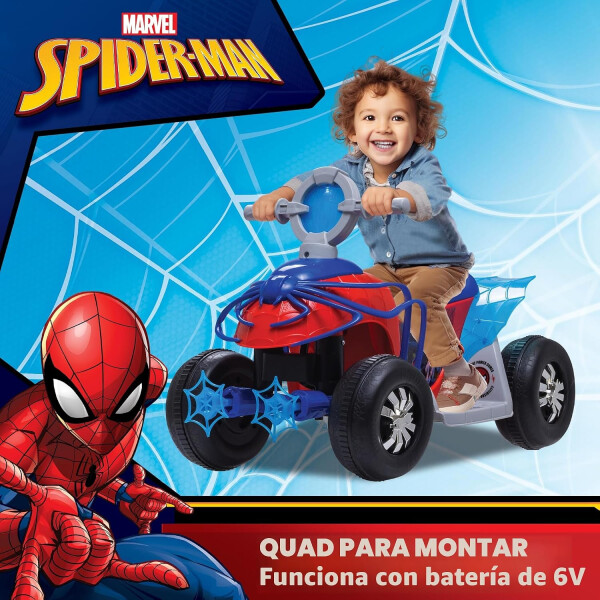 Cuatriciclo A Batería Para Niño Spiderman 51718 CUATRICICLO SPIDERMAN DISNEY 51718