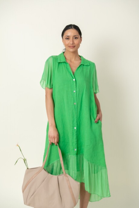 VESTIDO ANEMONA Verde Manzana