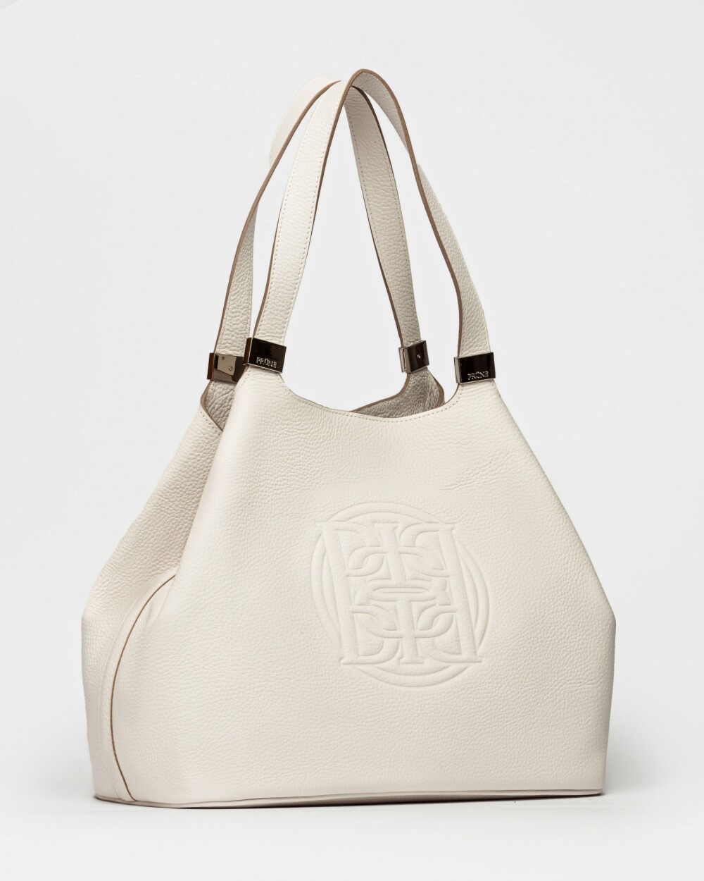 Bolso Eterial en cuero graneado Natural