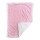 Frazada infantil en franela y corderito 75x100cm Liso Rosa