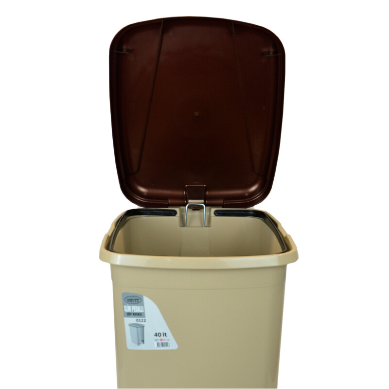 Tarro de residuos 40L con pedal BEIGE