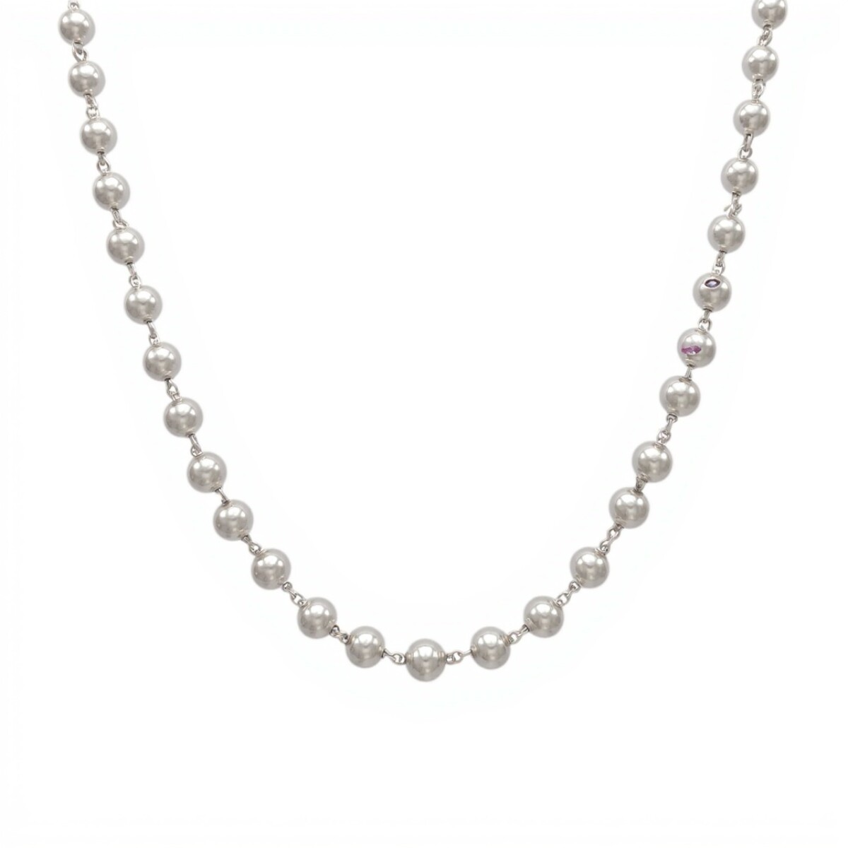 Cadena Bolitas-Plata 925-Sin Piedra-CD3153 - sinpiedra 