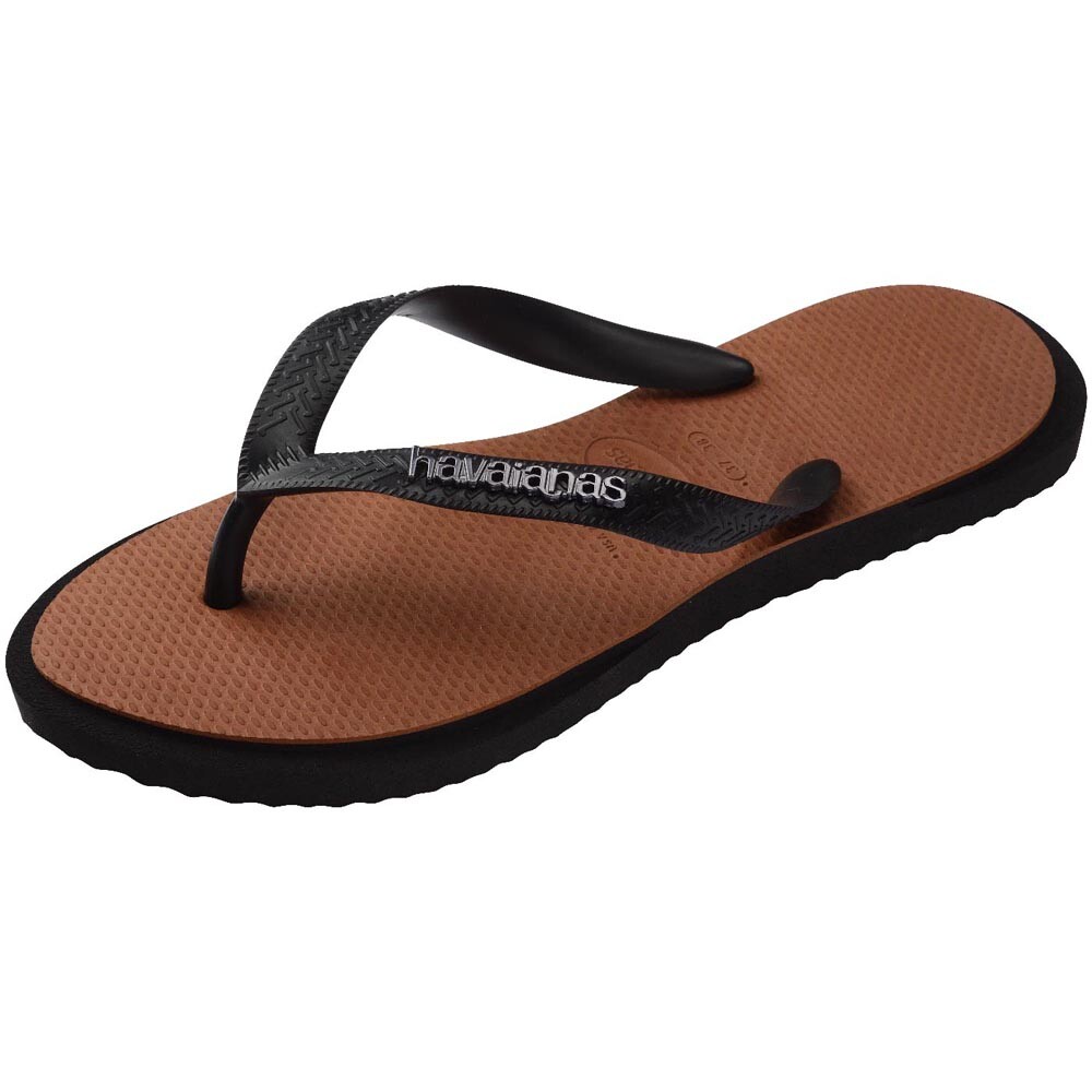 Sandalias Havaianas Top Point Fusion Mujer Negro Óxido